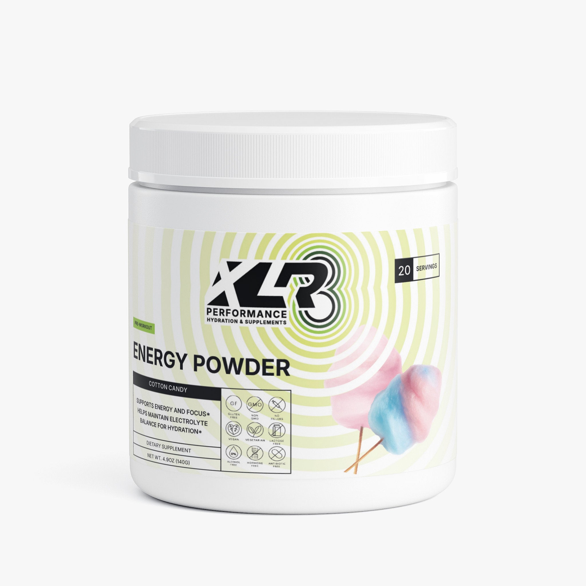 XLR8 Energy Powder (Cotton Candy)