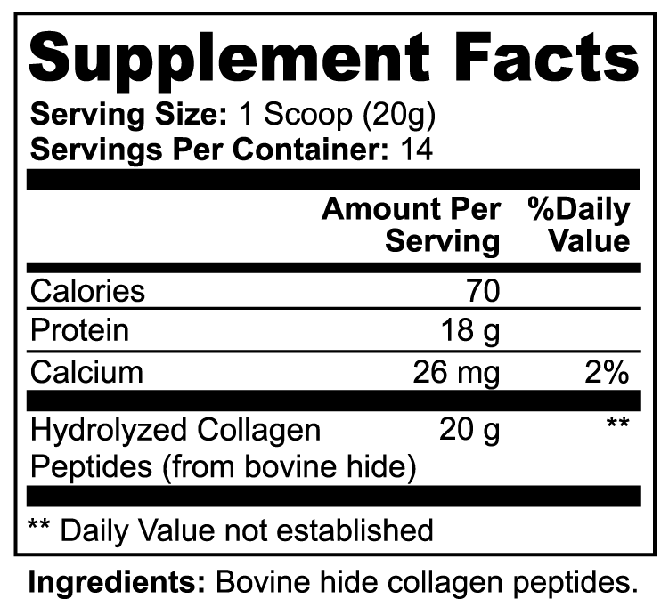 XLR8 Grass-Fed Hydrolyzed Collagen Peptides